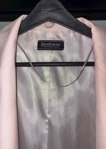 m Beden Srradivarius Pembe Midi Kadın Blazer Ceket