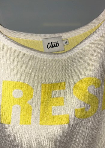 m Beden sarı Renk Club Beymen Sarı Baskılı Atlet Mini Boy