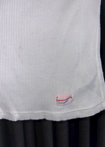 Alexander wang Beyaz Kadın Kısa Kollu Basic Tişört - Görsel 2