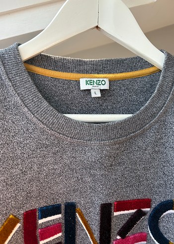 Kenzo Gri Baskılı Kadın erkek Sweatshirt - Görsel 4