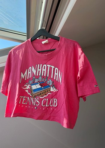 Tommy Hilfiger Pembe Baskılı Kısa Kollu Tişört - Görsel 4