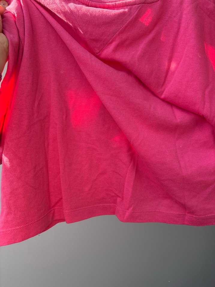 Tommy Hilfiger Pembe Baskılı Kısa Kollu Tişört - Görsel 3