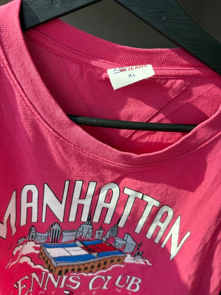 Tommy Hilfiger Pembe Baskılı Kısa Kollu Tişört - Görsel 2