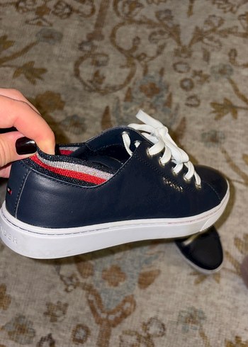 Tommy Hilfiger laciver Dolgu Topuklu Bağcıklı Spor Ayakkab - Görsel 4