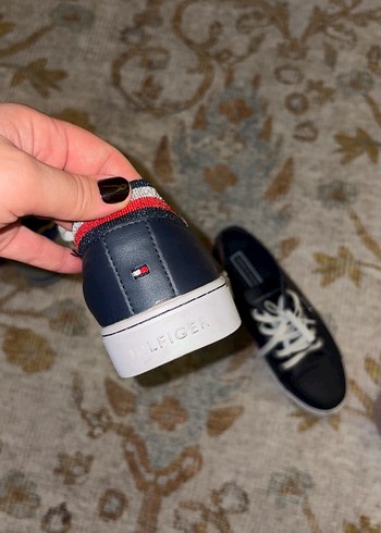 Tommy Hilfiger laciver Dolgu Topuklu Bağcıklı Spor Ayakkab - Görsel 2