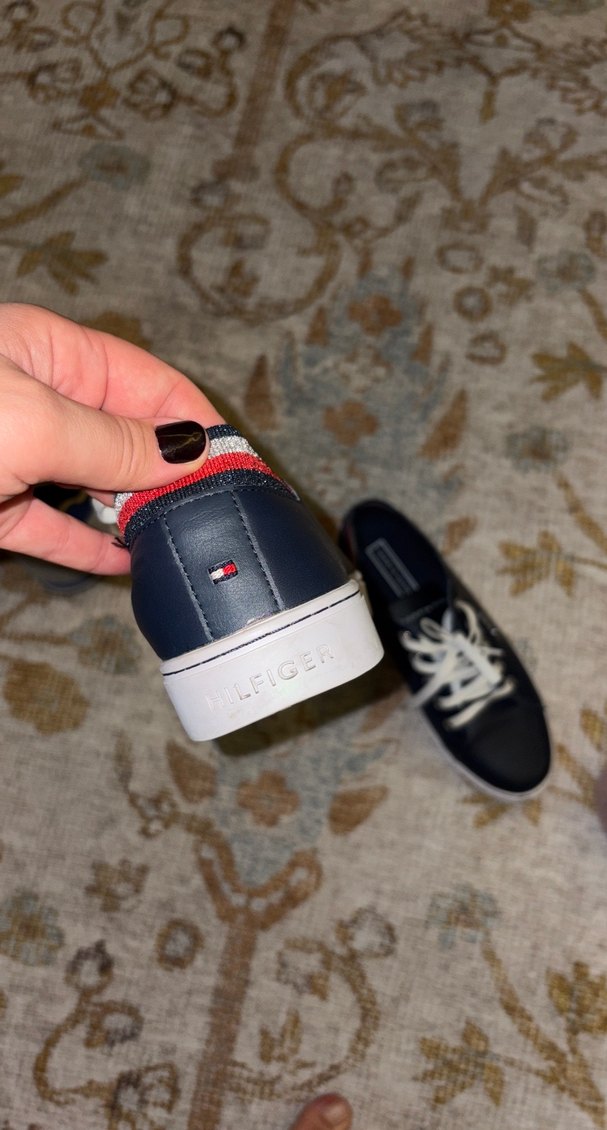 Tommy Hilfiger laciver Dolgu Topuklu Bağcıklı Spor Ayakkab - Görsel 2