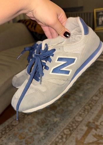 New balance Gri Kadın Spor Ayakkabı Velcro Detaylı - Görsel 2