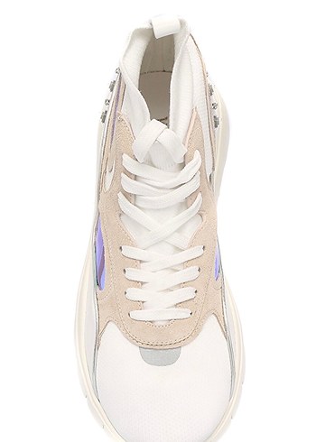 Valentino garavani beymen Beyaz Bağcıklı Modern Spor Ayakkabı - Görsel 5