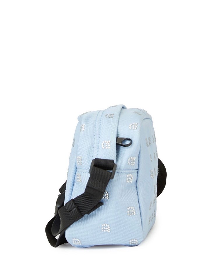 Alexander wang Mavi taşlı seyahat omuz spor Çantası - Görsel 5