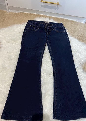 Vintage Düşük Bel Flare Pantolon
