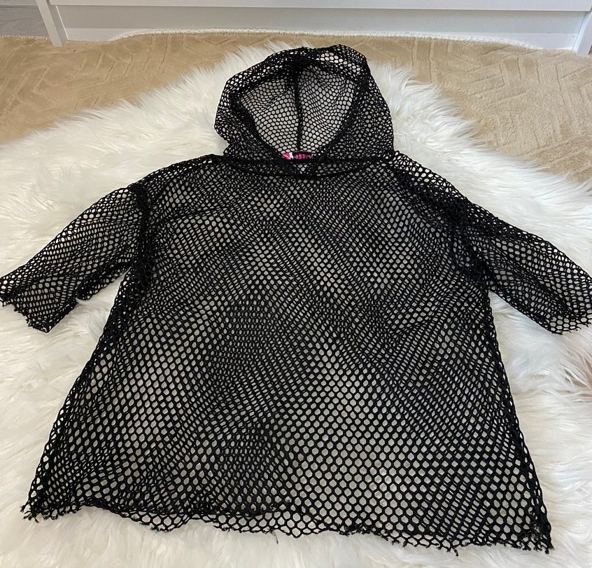 Siyah Fileli T-shirt - Görsel 2