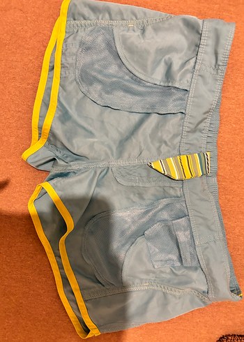 m Beden Adidas Mavi Spor Kravat Detaylı Deniz Şortu