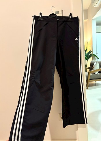 Adidas Şeritli Siyah Kadın Eşofman Altı