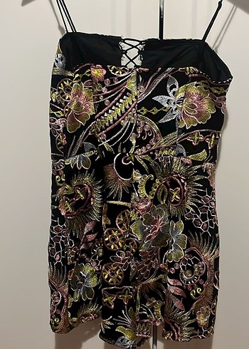 Guess Parlak Desenli Mini Tulum - Görsel 6