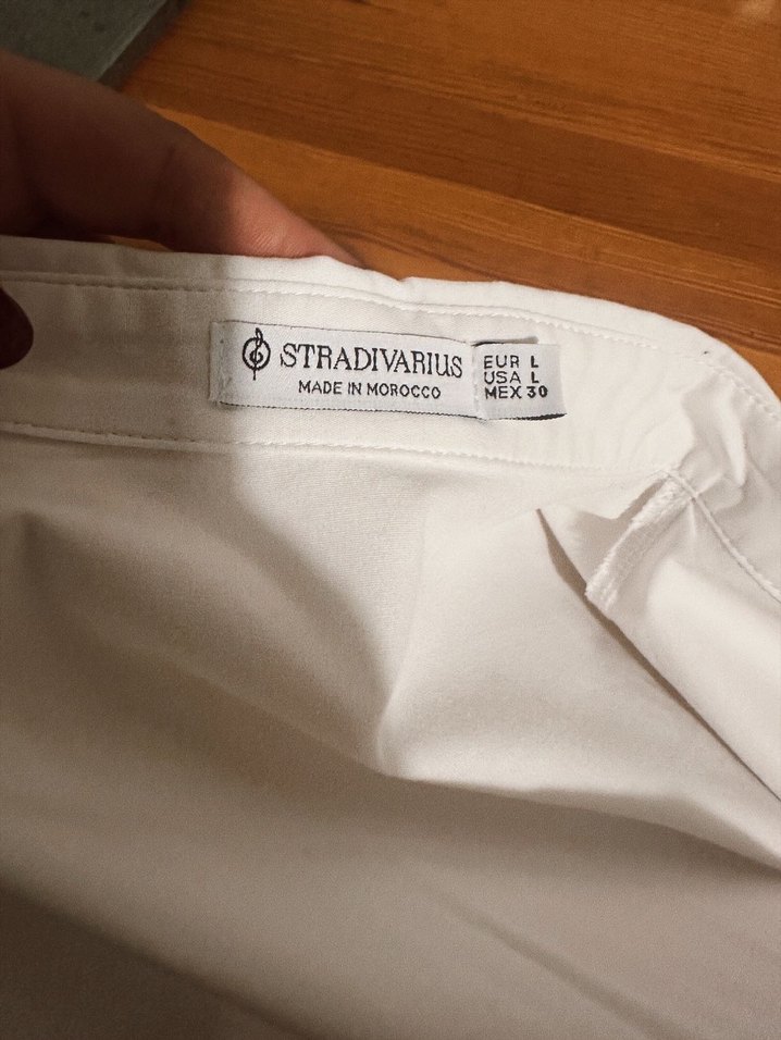 Stradivarius Korse Crop Gömlek - Görsel 3