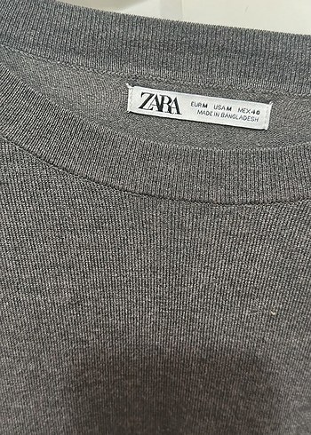 Zara Gri Kadın Triko Sweatshirt - Görsel 3