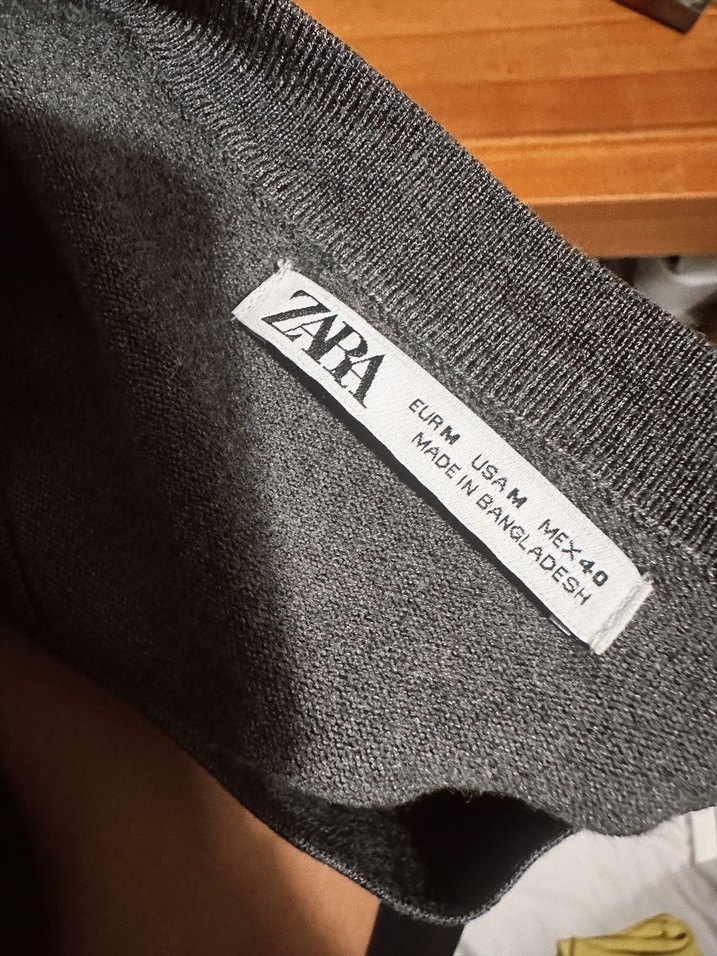 Zara Gri Kadın Triko Sweatshirt - Görsel 5