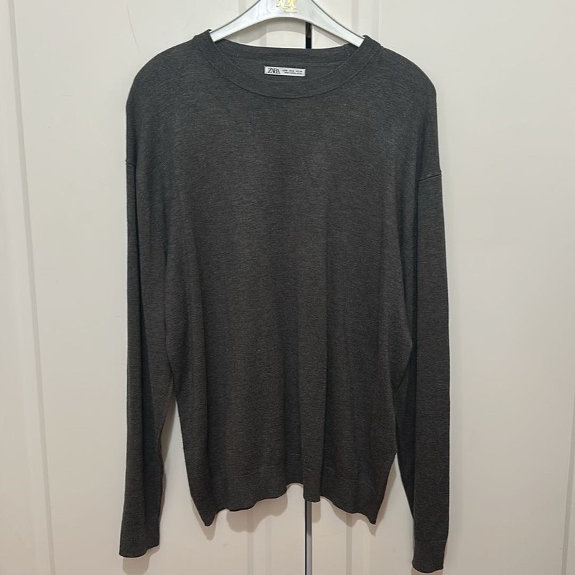 Zara Gri Kadın Triko Sweatshirt - Görsel 2