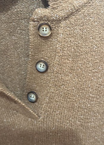 Mudo Düğmeli Yakalı Kadın Kazak - Görsel 7