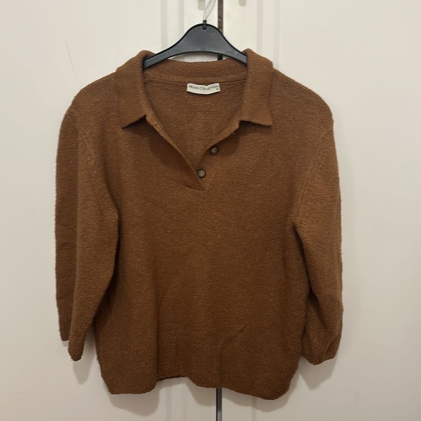 Mudo Düğmeli Yakalı Kadın Kazak - Görsel 3