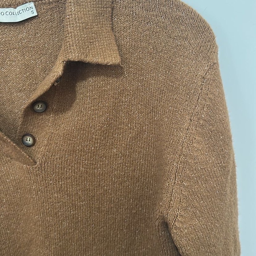 Mudo Düğmeli Yakalı Kadın Kazak - Görsel 5