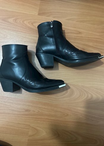 Kadın Siyah Kovboy Bot - Görsel 4