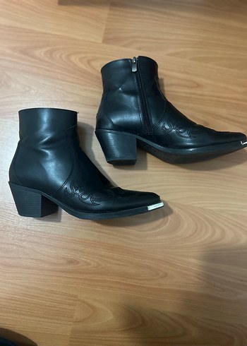 Kadın Siyah Kovboy Bot - Görsel 5