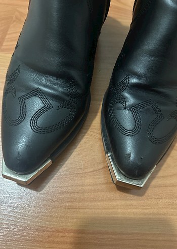 Kadın Siyah Kovboy Bot - Görsel 2