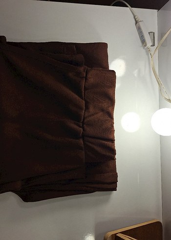 Kahverengi Süet Pileli pantolon