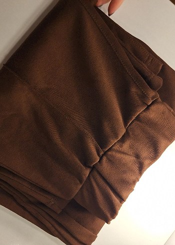 xl Beden Kahverengi Süet Pileli pantolon