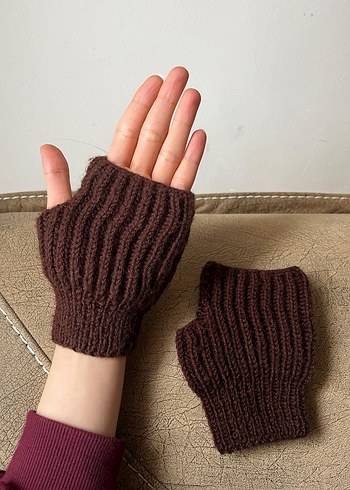 Kadın Örme Parmaksız Eldivenler - Görsel 5