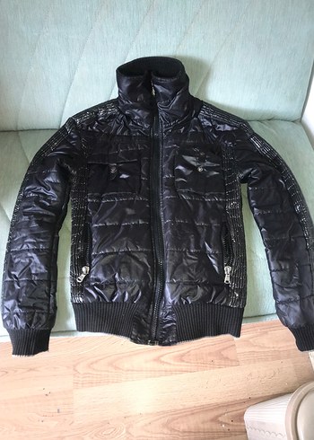 Siyah Fermuarlı Erkek Biker Mont 05335600397