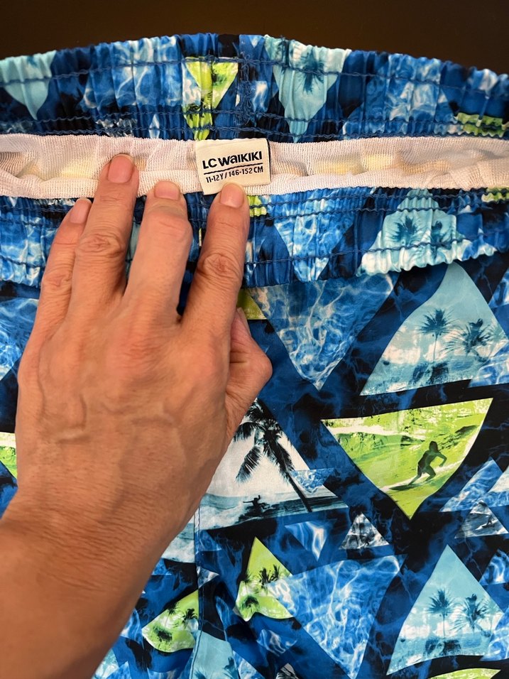 Renkli Bağcıklı Erkek Mini Mayo - Görsel 3