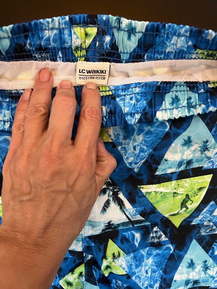 Renkli Bağcıklı Erkek Mini Mayo - Görsel 2