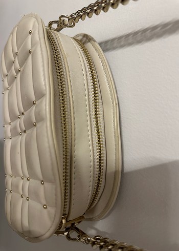 Zara Bej Zincir Detaylı Deri Kadın Çanta