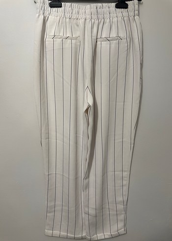 Twist Siyah Çizgili Midi Pantolon