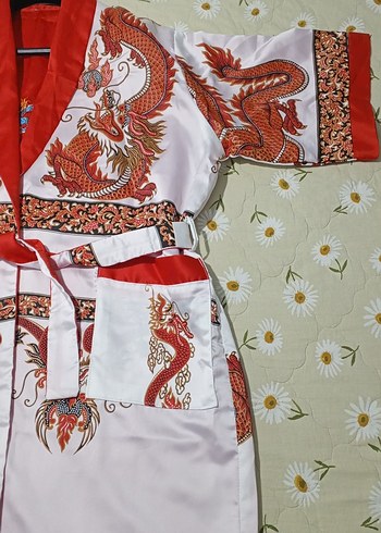 Uzun Desenli Kadın Sabahlık - Görsel 8