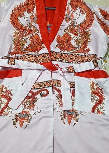 Uzun Desenli Kadın Sabahlık - Görsel 7