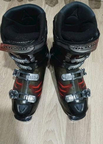 Erkek Siyah Desenli Tokalı Biker Kayak Ayakkabısı - Görsel 8