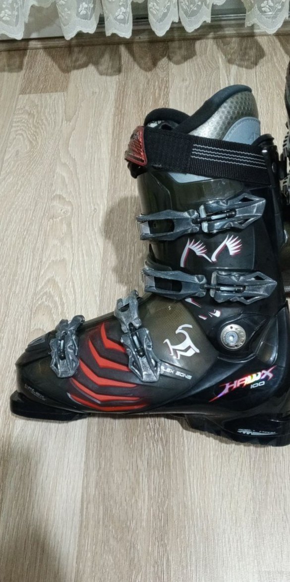 Erkek Siyah Desenli Tokalı Biker Kayak Ayakkabısı - Görsel 3