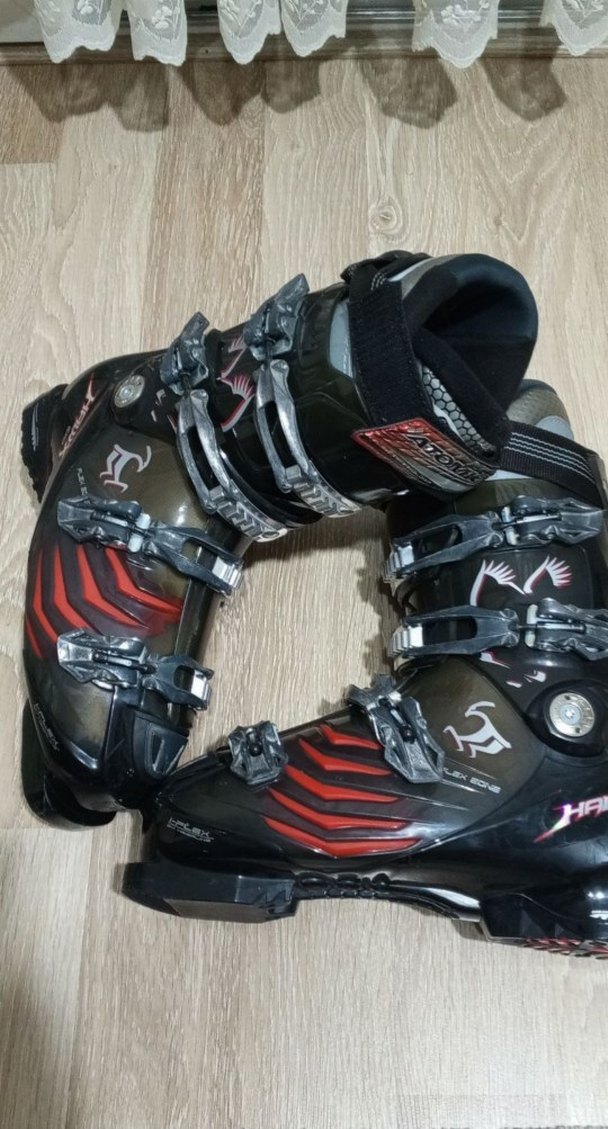 Erkek Siyah Desenli Tokalı Biker Kayak Ayakkabısı - Görsel 2