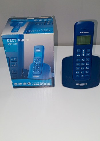 Grundig GDT 310 Koyu Mavi DECT Telefon