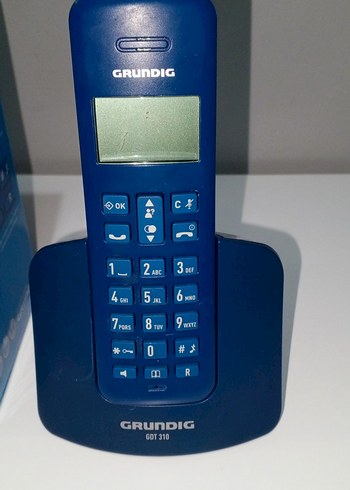 Grundig GDT 310 Koyu Mavi DECT Telefon - Görsel 2