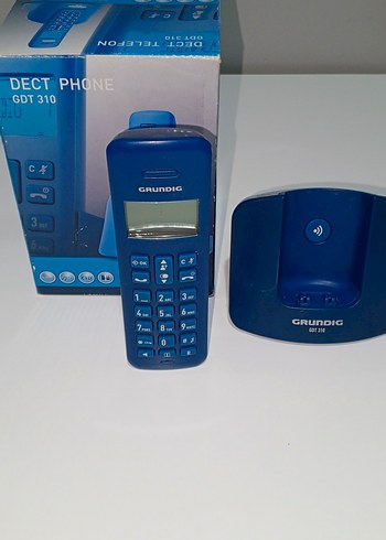 Grundig GDT 310 Koyu Mavi DECT Telefon - Görsel 3