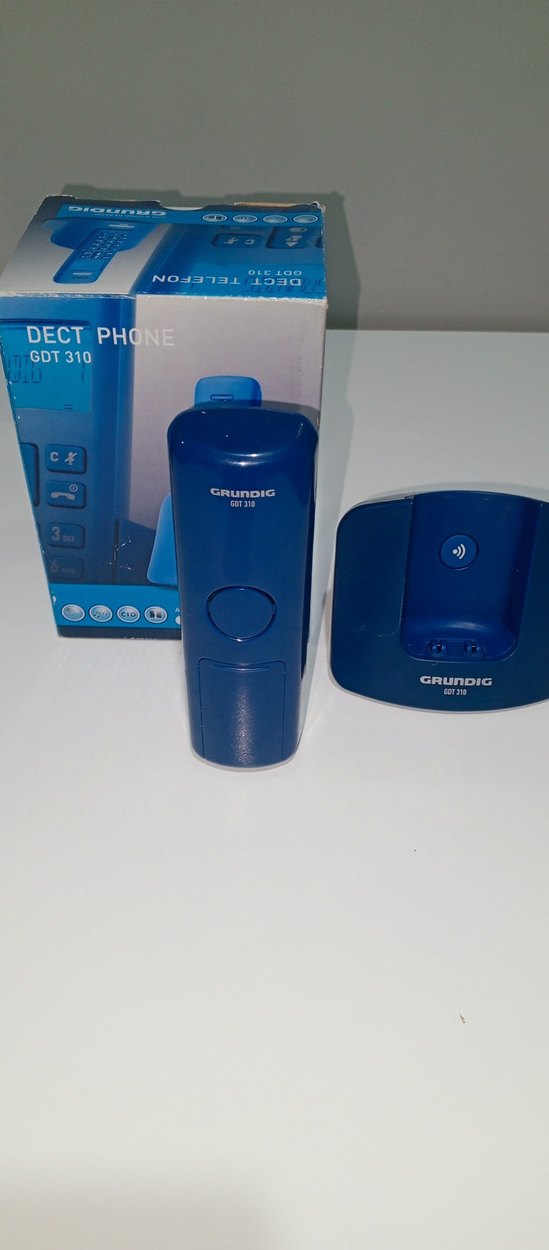 Grundig GDT 310 Koyu Mavi DECT Telefon - Görsel 4