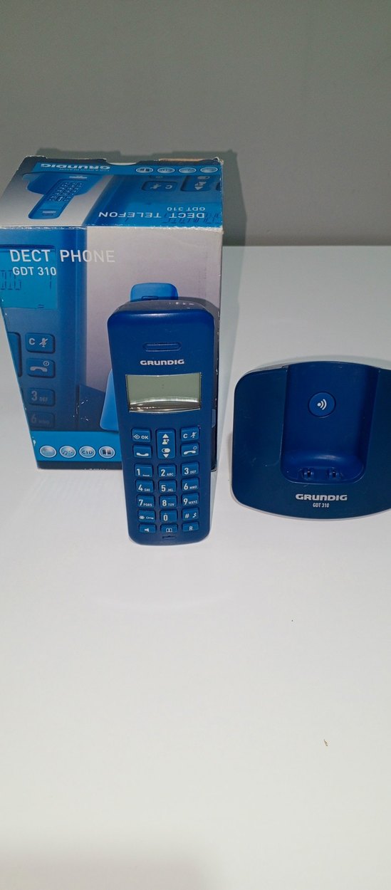 Grundig GDT 310 Koyu Mavi DECT Telefon - Görsel 3