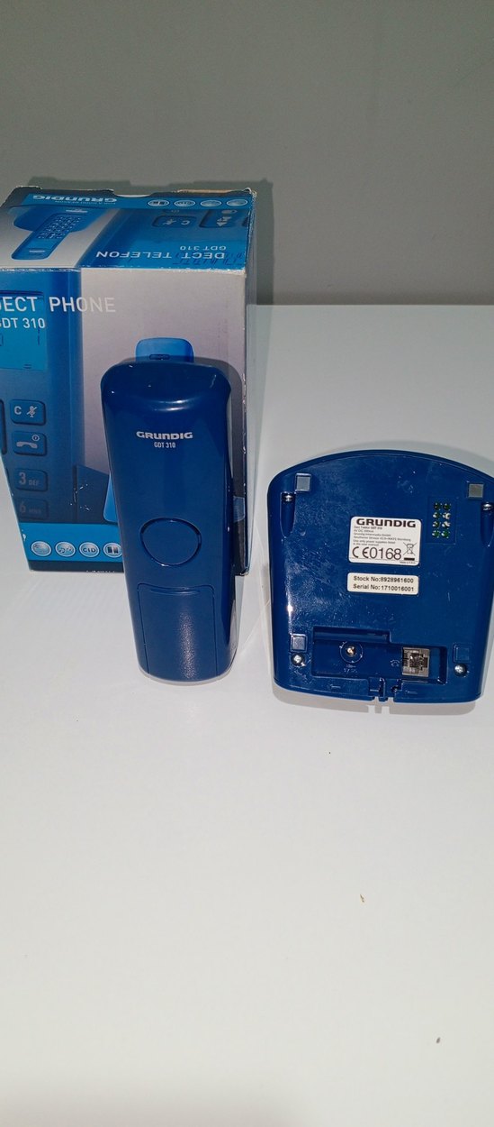 Grundig GDT 310 Koyu Mavi DECT Telefon - Görsel 5