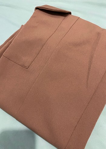 34 Beden camel Renk Bej Midi Kadın Kumaş Pantolon