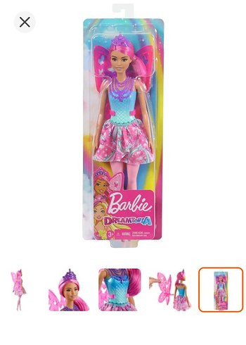 Barbie Dreamtopia Pembe Peri Bebek