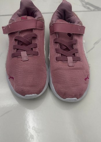 Kız Çocuk Pudra Pembe Cırt Cırtlı Spor Ayakkabı